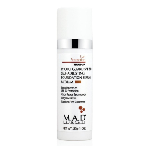 Sun Protection photo Guard spf 50 self- adjusting foundation serum medium M.A.D.