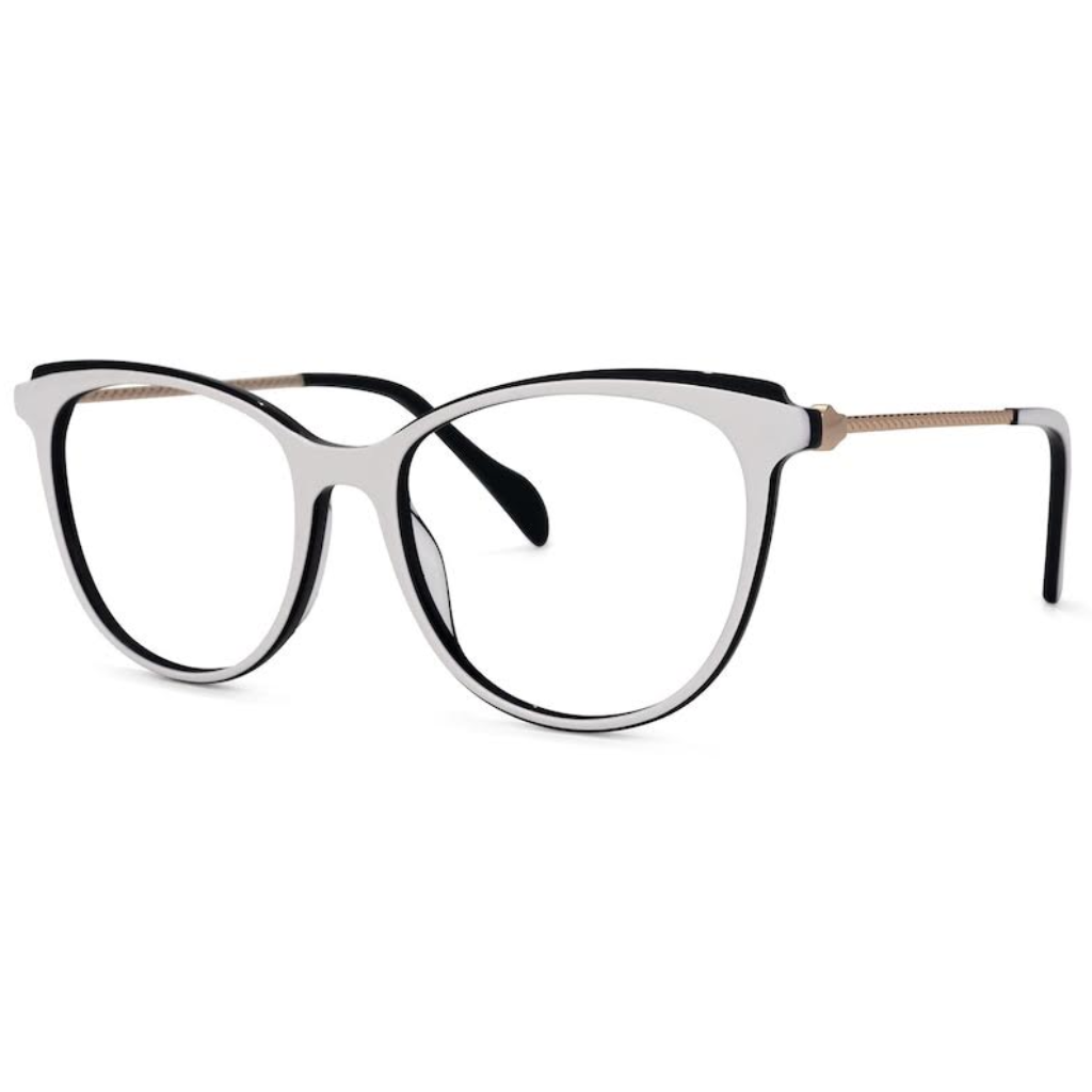 Monturas Las Vegas Frames Z506 Color: White/Black/ Gold