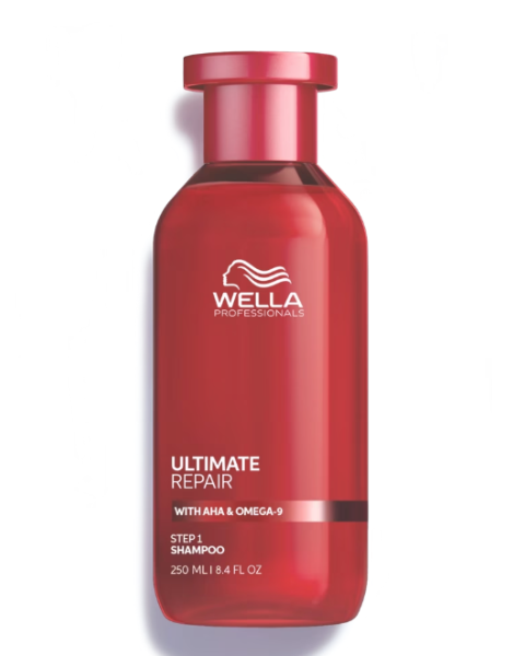 Wella Professionals Ultimate Repair Shampoo 250ml - Shampoo Reparador con AHA y Omega-9